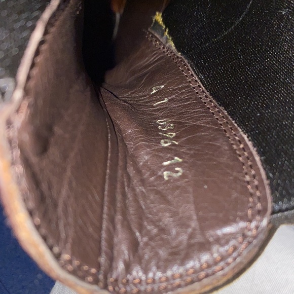 Prada Men’s Pull up Brown Leather Monolith Chunky Lug Sole Boot - Picture 6 of 6